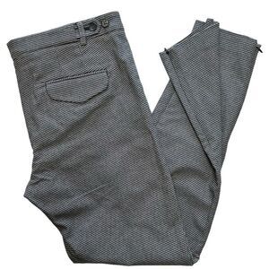 Theory Gratilla Double Knit Ankle Zip Skinny Pants In‎ Mini Houndstooth Size 10